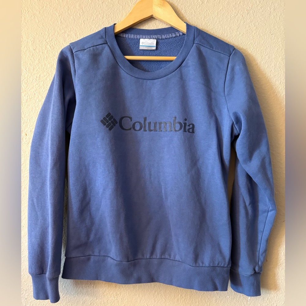 Columbia Blue Crewneck Sweatshirt Women’s Medium Logo